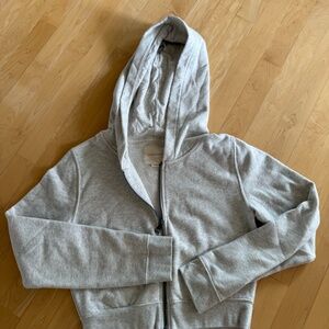 American Eagle Cropped Zip-up Hoodie